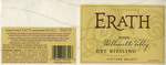 Erath Vineyards 2003 Willamette Valley Dry Riesling Wine Label