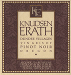 Knudsen Erath Winery Dundee Villages Vin Gris of Pinot Noir Wine Label