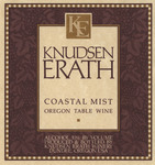 Knudsen Erath Winery Coastal Mist Oregon Table Wine Label