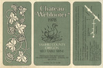 Chateau Webfooter 1978 Yamhill County Red Table Wine Label
