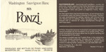 Ponzi Vineyards 1978 Washington Sauvignon Blanc Wine Label