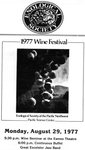Enological Society 1977 Wine Festival Flyer by Enological Society of the Pacific Northwest
