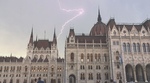 Lightning over the Parliament Building by Gillian Wilson