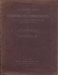 A Laboratory Manual of Vertebrate Embryology