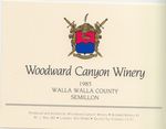 Woodward Canyon Winery 1985 Walla Walla County Semillon Wine Label by Woodward Canyon Winery